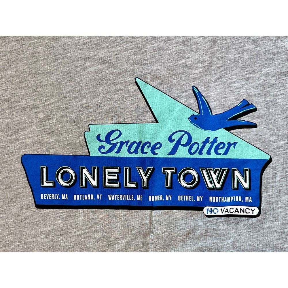 Grace Potter Lonely Town Concert Tour March 2023 T-Shirt MA ME VT NY Mother Rd - Picture 2 of 4